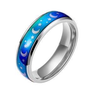🆕Eclipse Stellar Mood Ring- Moons & Stars- Sz 8